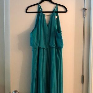 Bisou Bisou Teal Maxi Dress